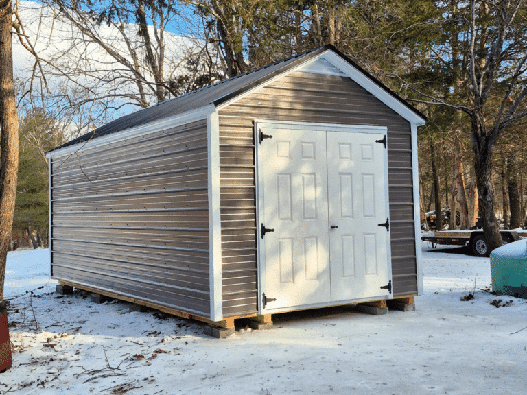 10x20 economy shed delivered in salem virginia from premier building solutions