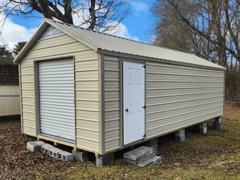 12x36 Tan A frame sheds with 2 doors in VA.png