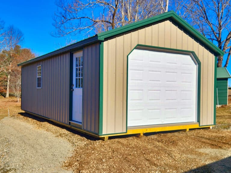 14x24 metal A-Frame garage