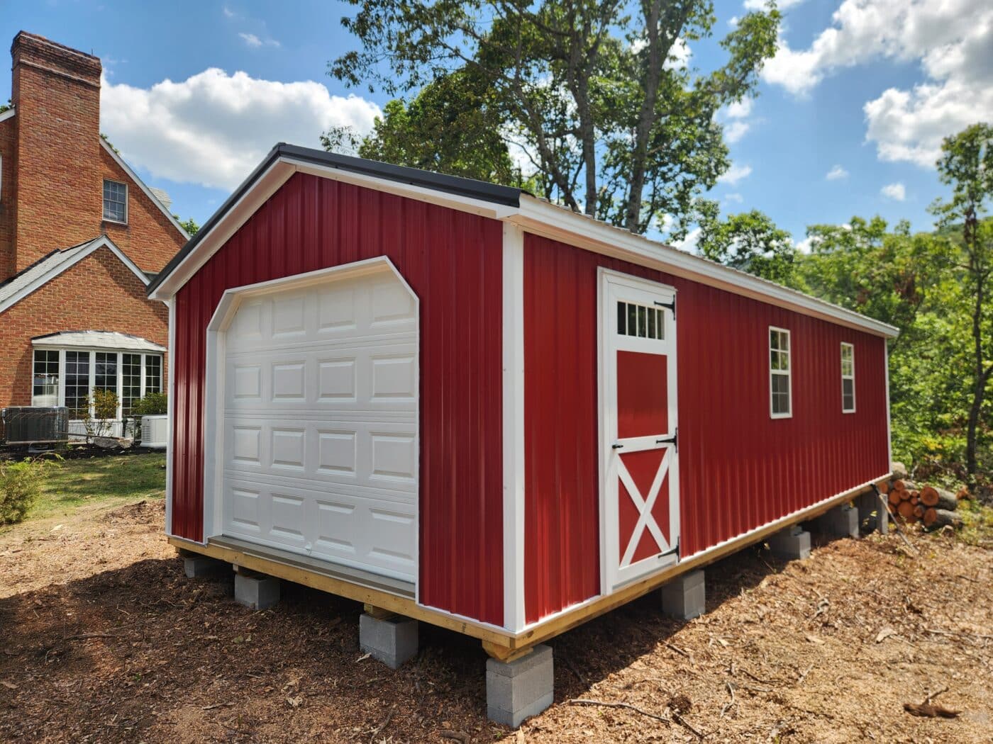 14x32 A-frame Garage Delivered In Galax Va - Premier Structures