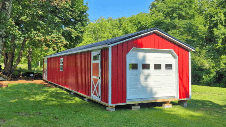 14×56 A-Frame Shed Delivered In Ivanhoe VA