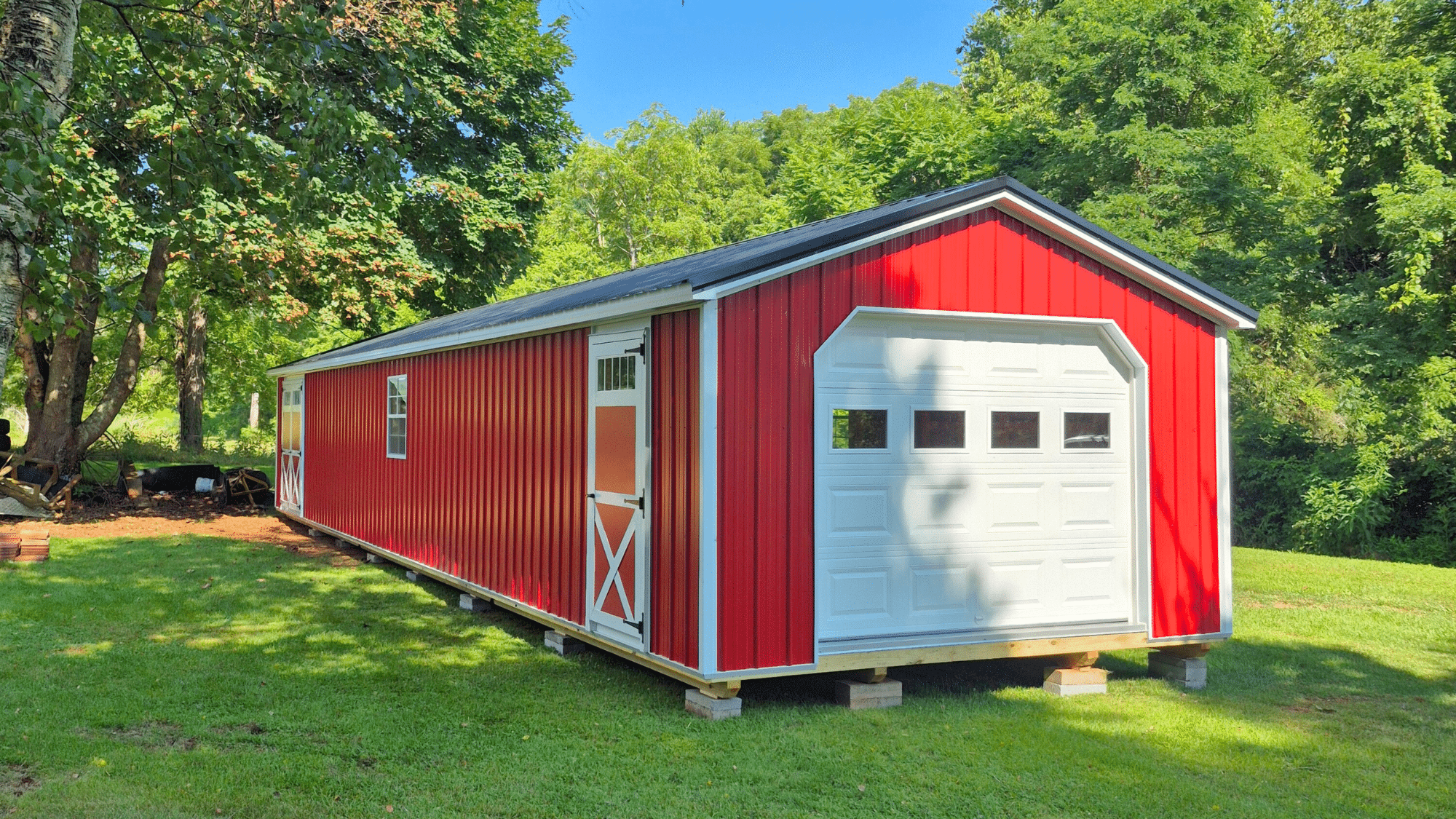 14x56 a frame metal shed sold in ivanhoe virginia