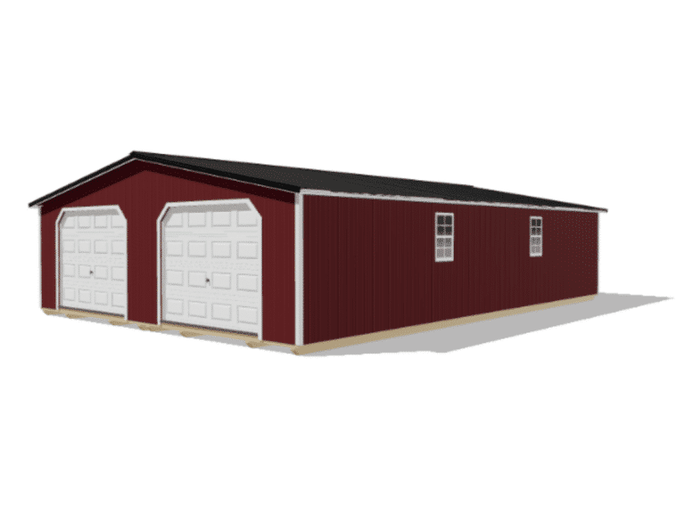 28x40 modular garage rendering on our 3D design tool for garage building