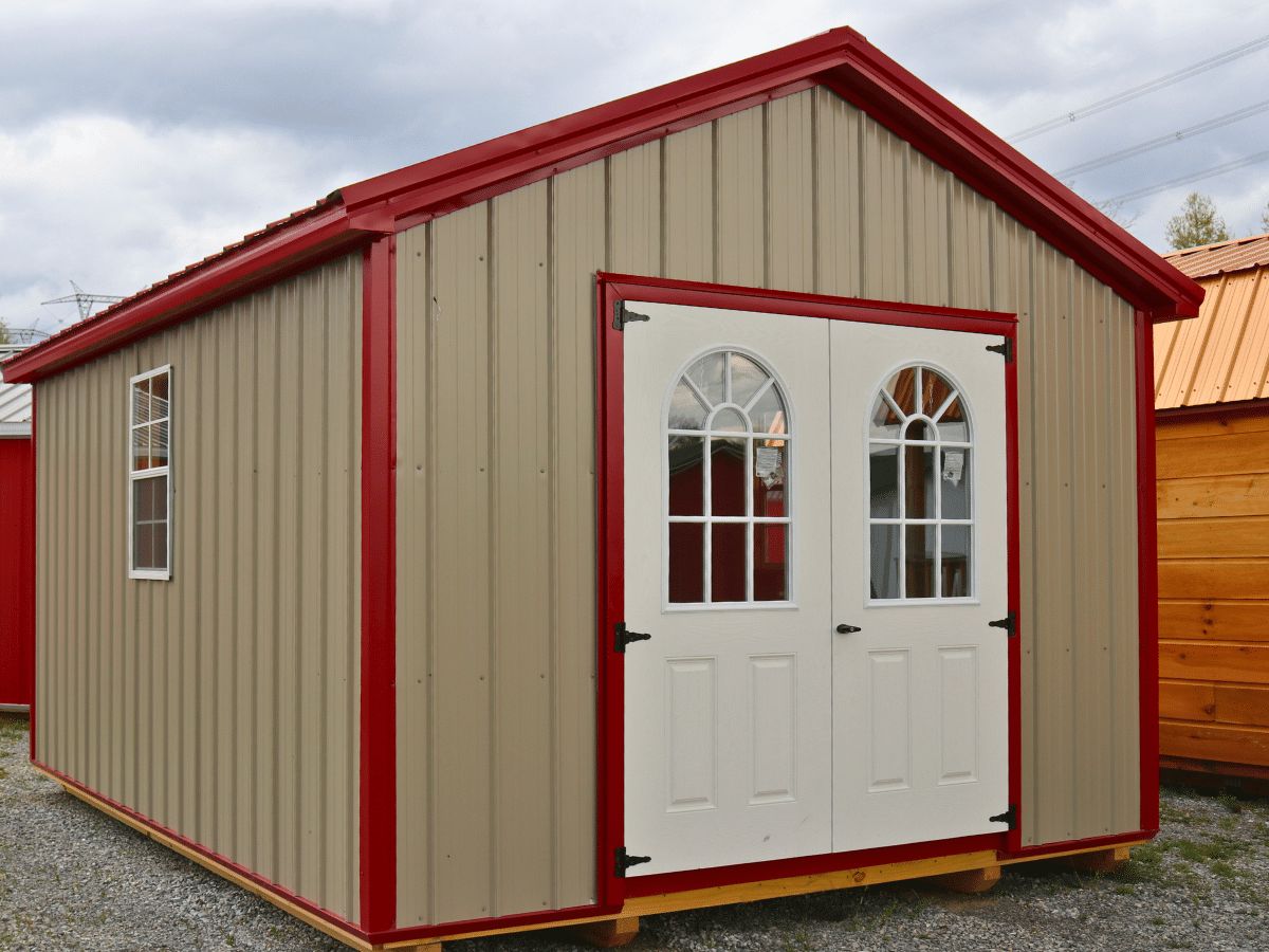 A frame metal backyard sheds in Max Meadows virginia