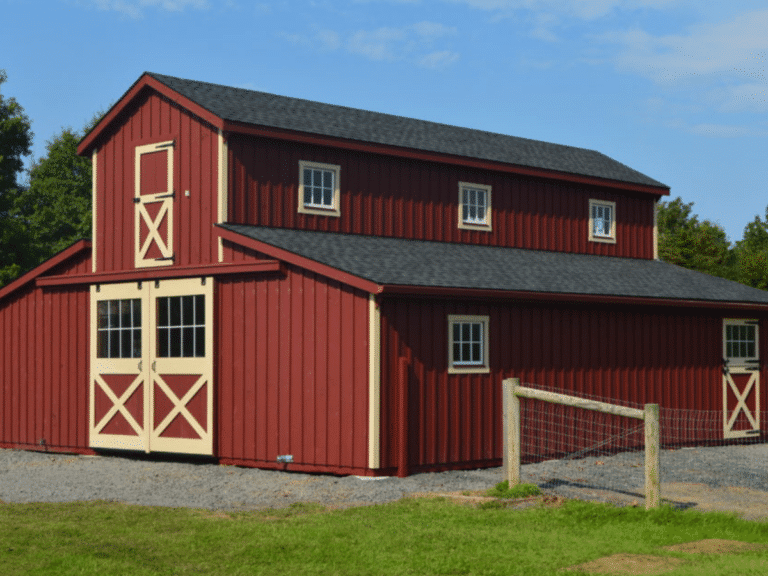 metal custom horse barn in virginia