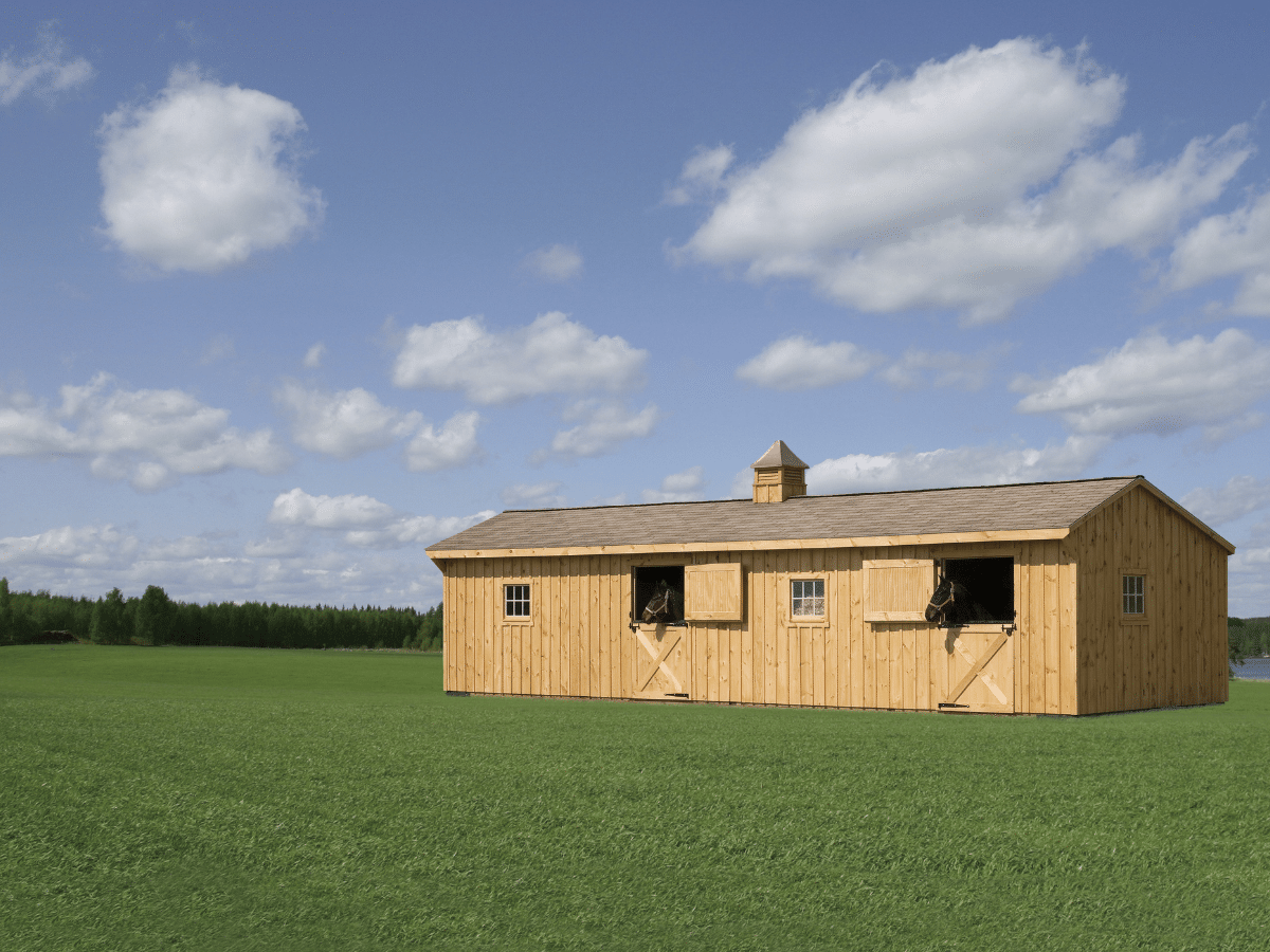 horse row barn from premier building solutions in va