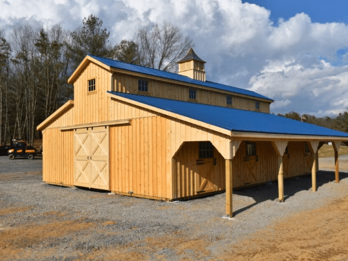 custom designed horse barn in viginia