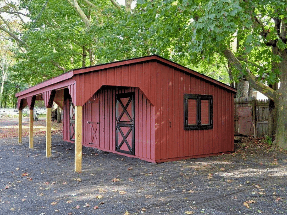 prefab barn for horses in southwestern va