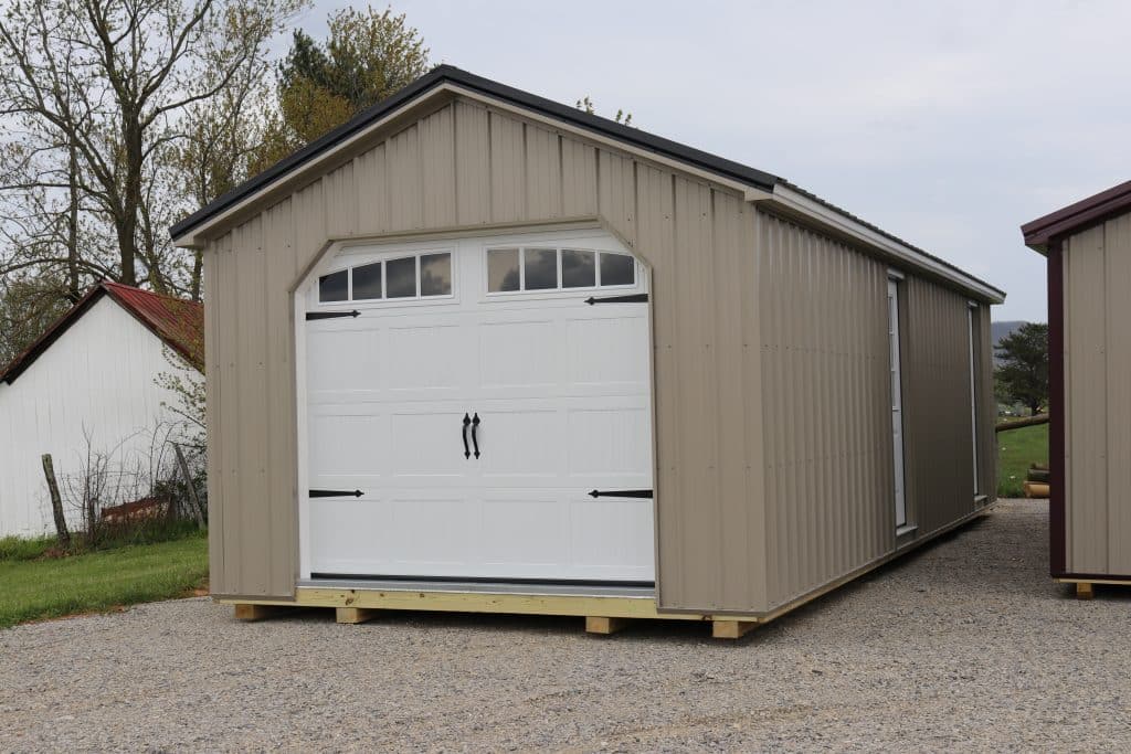 cream colored modular garage in va 1024x683