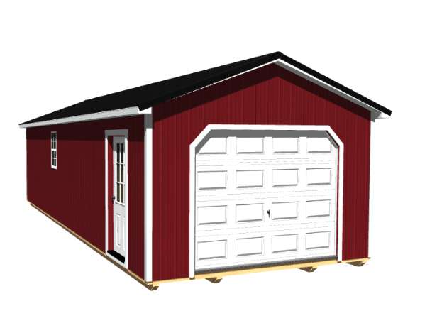 build your single car garage in 3d