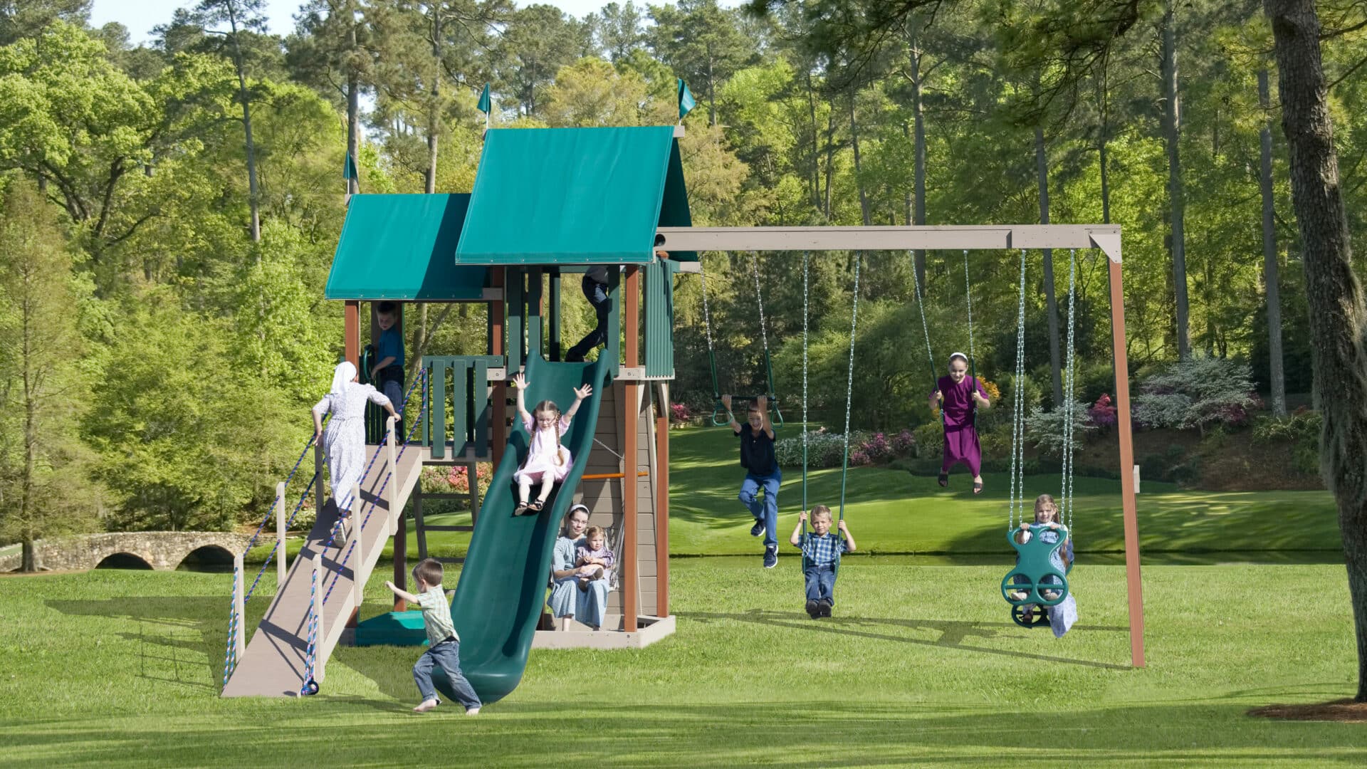 Poly Backyard Playground Equipment and Swing Sets in VA