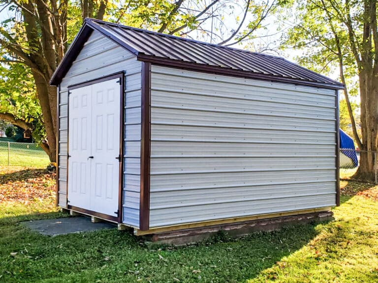 metal shed in virginia by premier building solutions