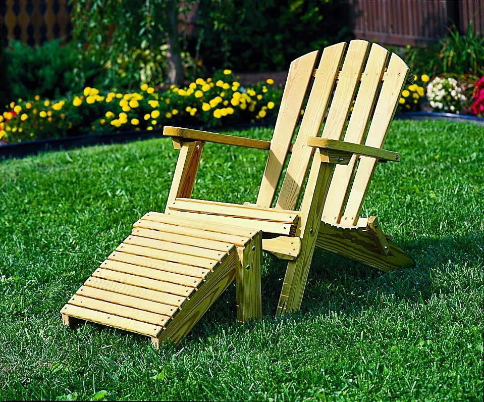 Folding Adirondack Chair and Footrest with Backround for sale in Dublin va