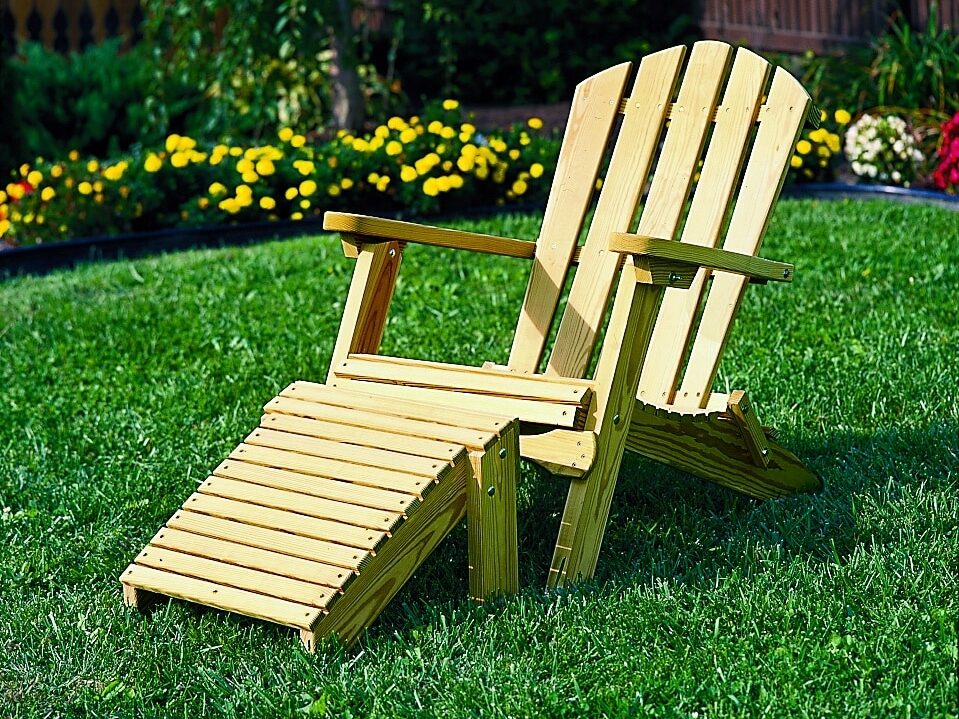 Folding Adirondack Chair and Footrest with Background for sale in woodlawn va