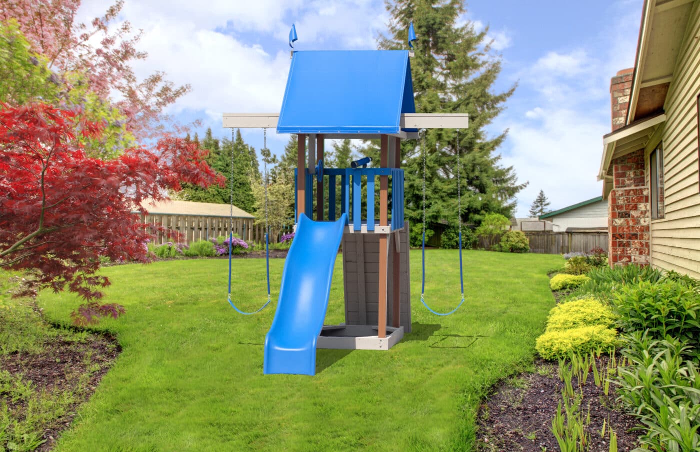 space saving playground for your backyard in va