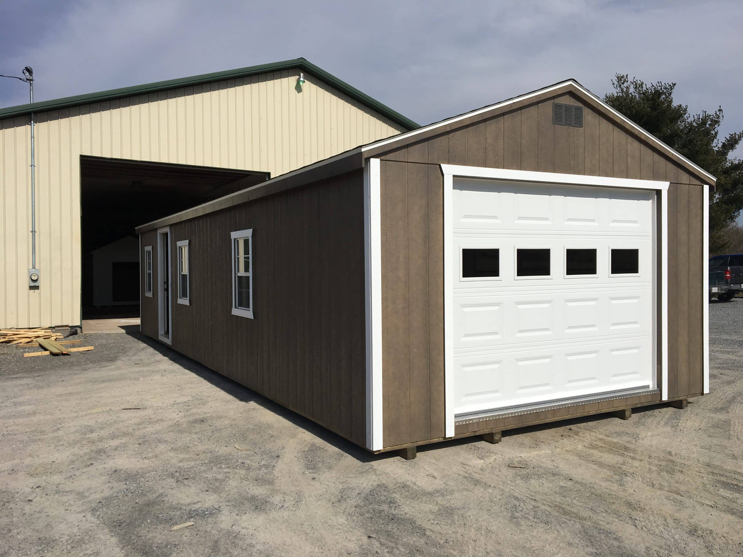 rent to own options for wood one car sheds