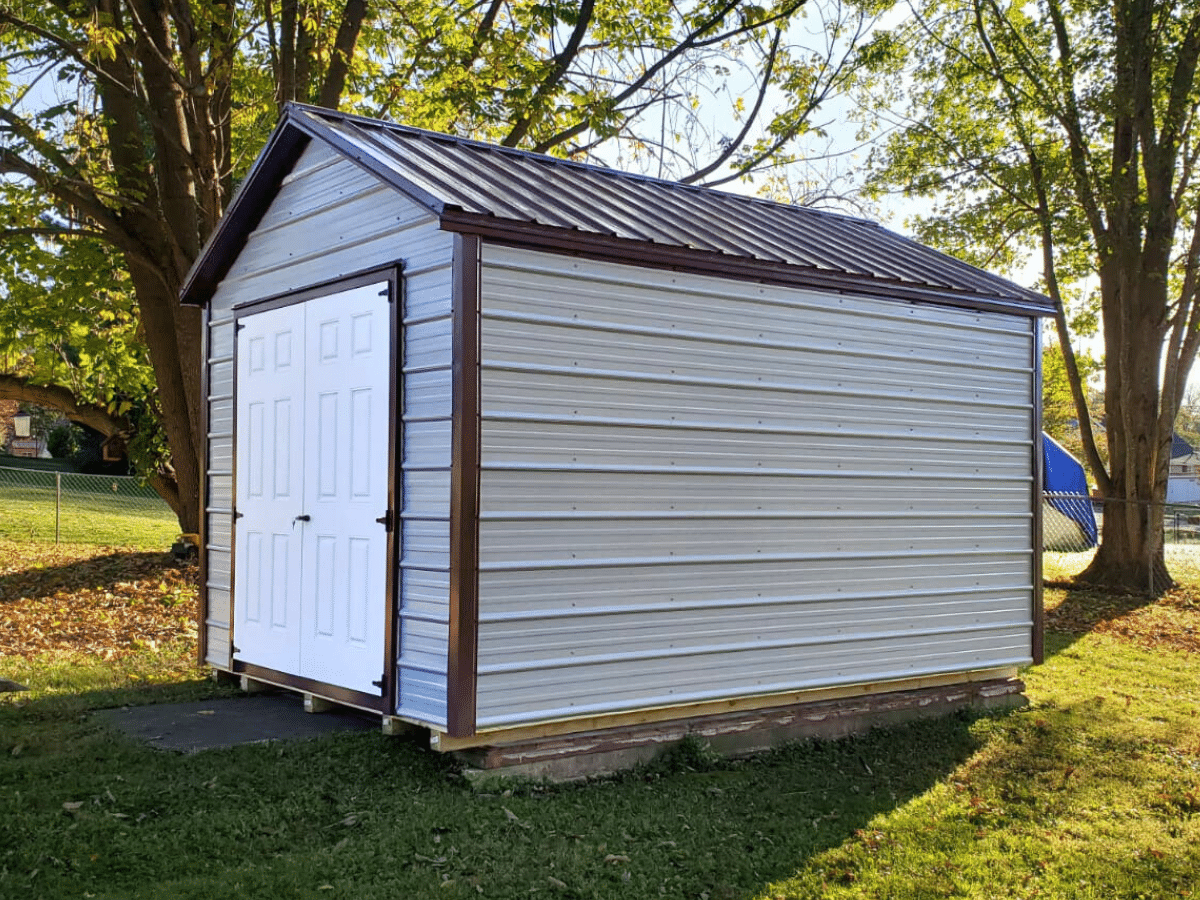 metal shed in virginia by premier building solutions