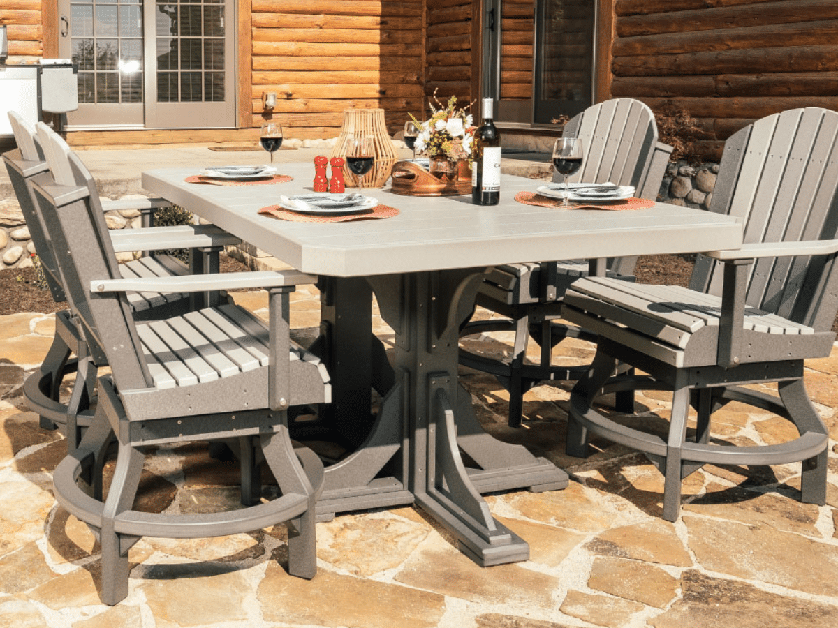 outdoor furniture table set that is rain resistant in virginia