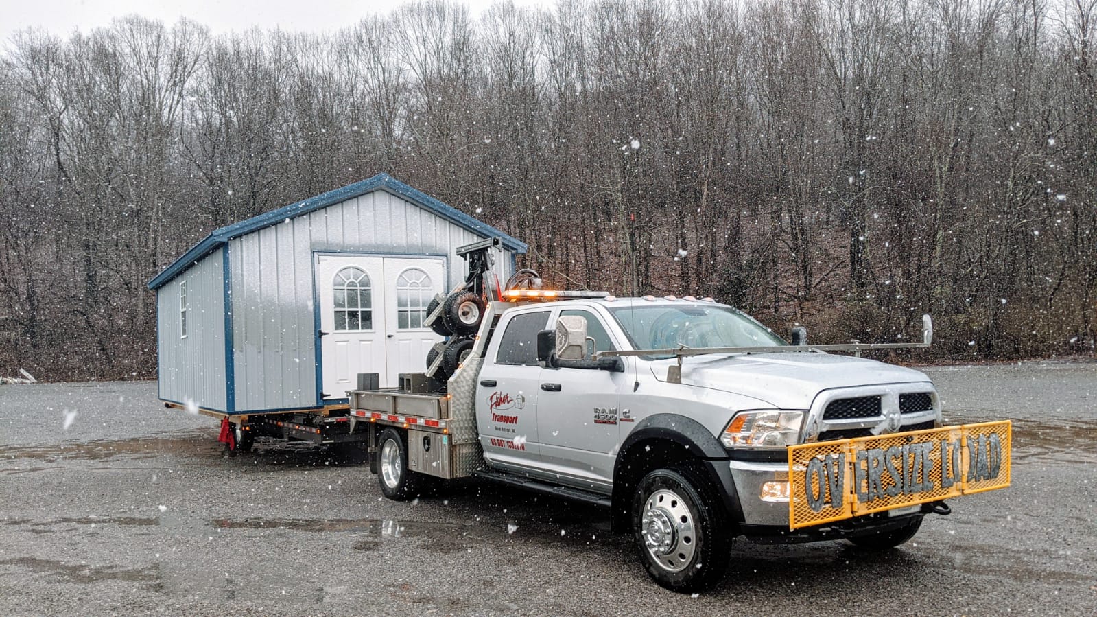 Economy shed being delivered in va