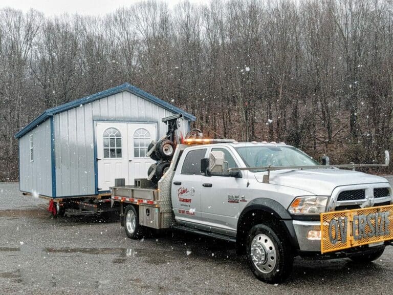 Economy shed being delivered in va