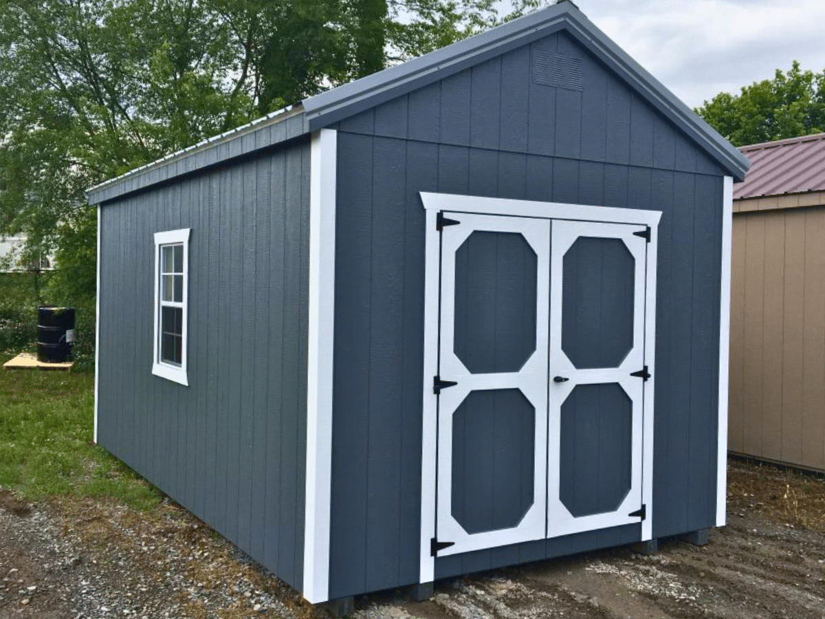 A-frame metal backyard sheds in Bluefield virginia