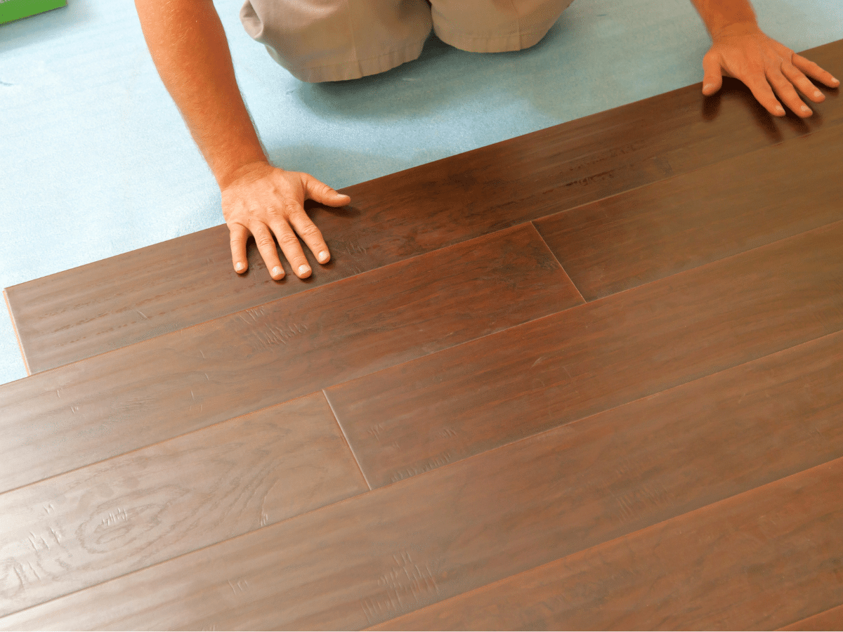 installing flooring in a shed