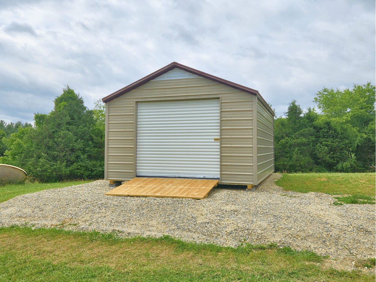 metal economy shed from premier building solutions edited