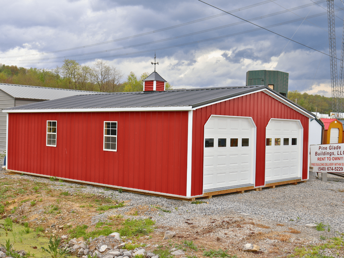 red metal prefab garages for sale in Woodlawnvirginia