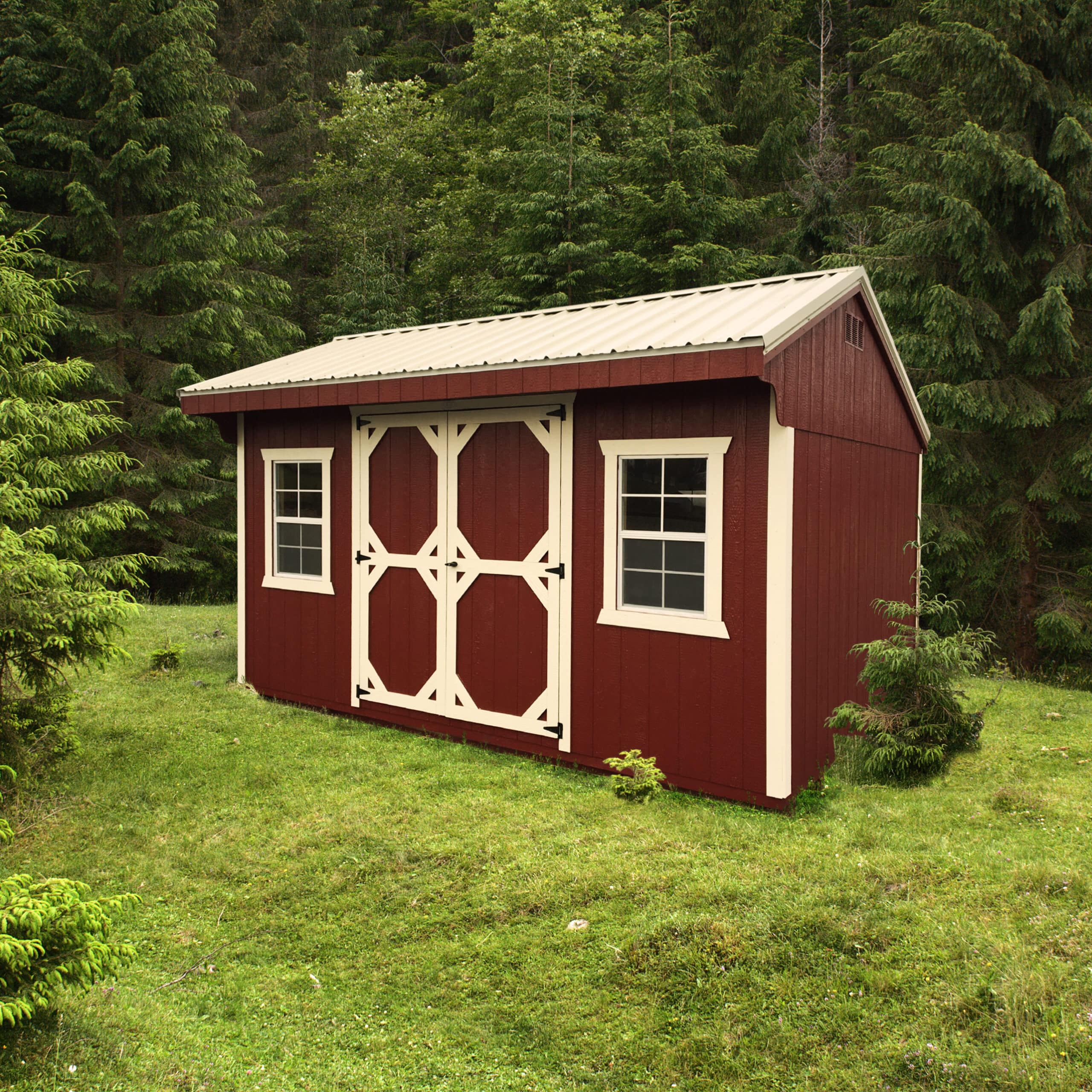 wood quaker shed for sale from premier building solutions