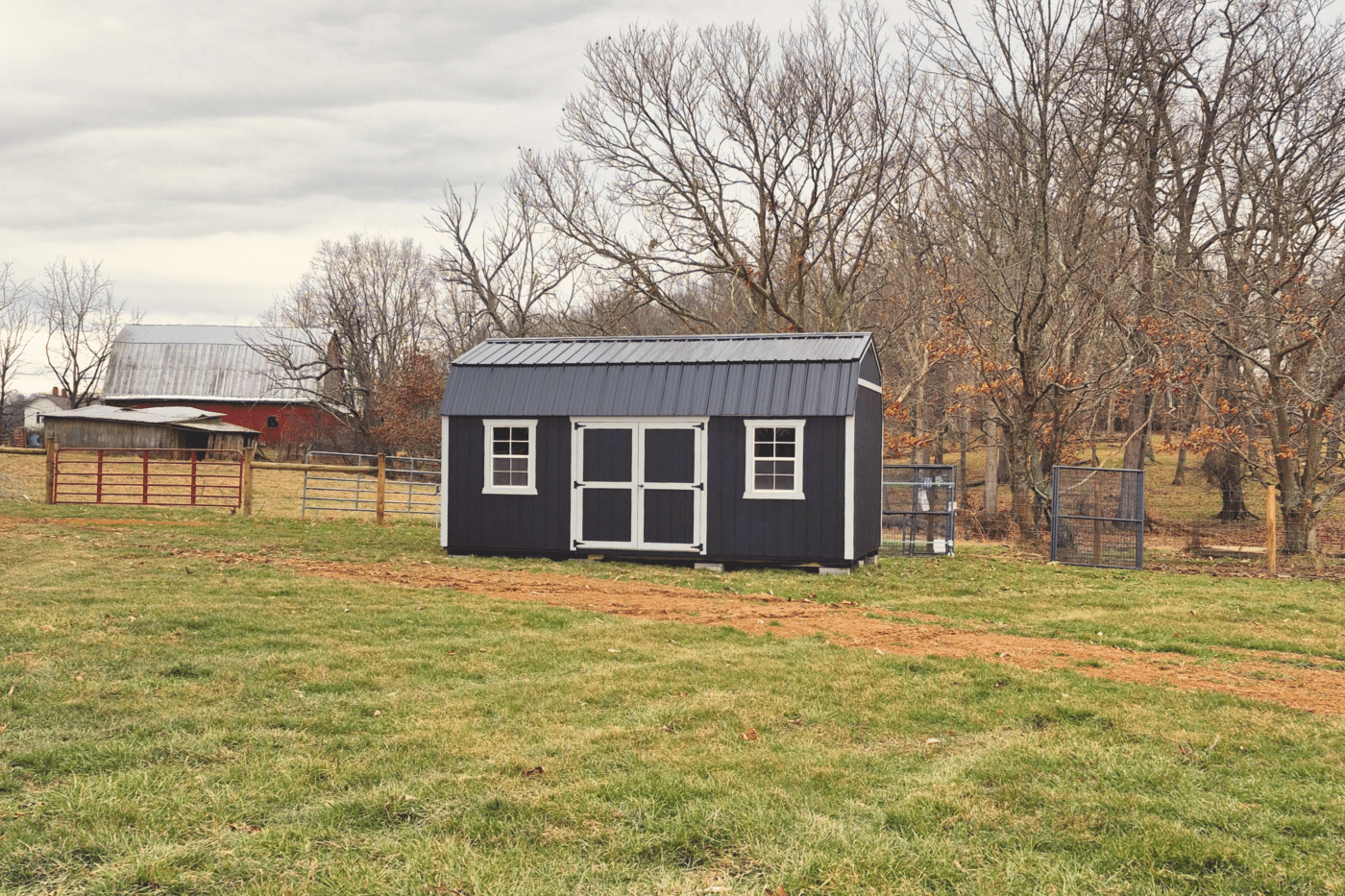 wooden barn shed delivered in crocket va